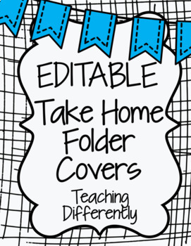 Preview of Student Binder & Folder Covers (Banners Theme) - Editable!