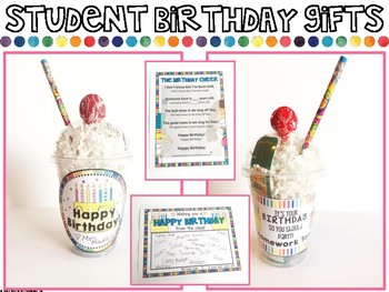 Celebrating Birthdays in the Classroom & Ideas for Student Birthday Gifts -  Lessons for Little Ones by Tina O'Block
