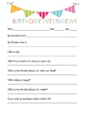 Student Birthday Interview Questions