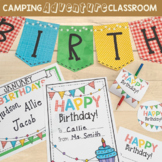 Student Birthday Printable Set & Decor  {Camping Adventure