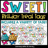 Student Birthday Treat Tags Sweet Gift Tags Back to School