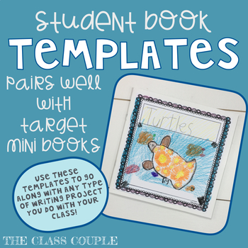 Preview of Student Book Templates with Target Mini Books