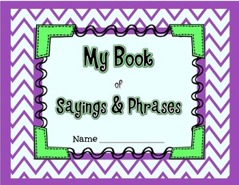 Preview of Student Book of Idioms, Sayings and Phrases (Core Knowledge Third Grade)