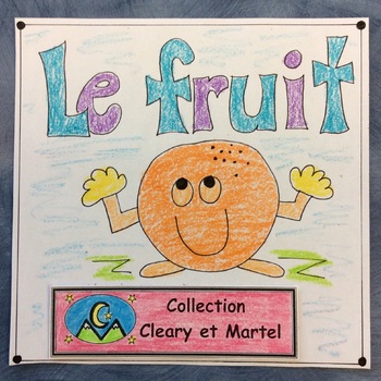 Preview of Le fruit - Student Booklet - FRENCH - Emotions - Distance Learning