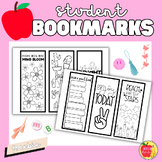 Student Bookmarks FREEBIE