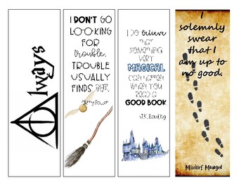 harry potter quotes student bookmarks by going fourth in literacy