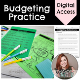 Student Budget Practice for Budgeting, Saving, and Career 