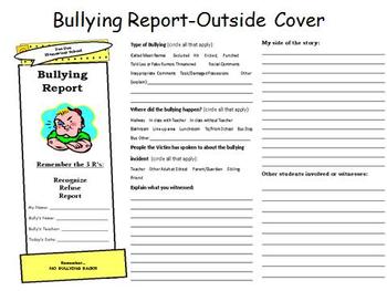 Preview of Student Bullying Report