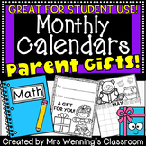 Student Calendars and Calendar Gifts for Parents! Use for 