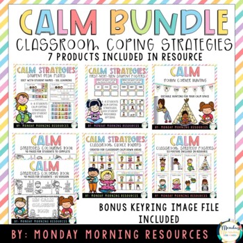 Preview of Student Calm Down Coping Strategies Self-Regulation Bundle