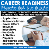 Career Exploration Activities BUNDLE (resume, cover letter, job interview, etc.)