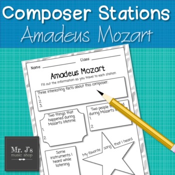 Student-Centered Composer Stations: Mozart by Mr J's Music Shop | TPT