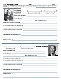 History U.S. - Historical Figures Research Sheets - 1930s 