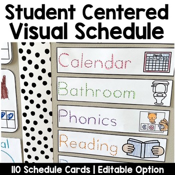 Student Centered Visual Schedule by ThatKinderMama | TPT