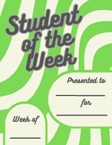 Student Certificate (Student of the Week)