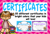 Student Certificates