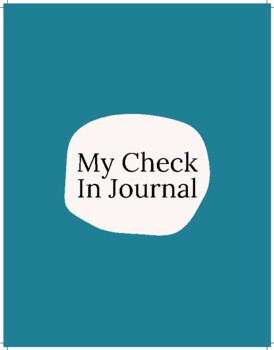 Preview of Student Check-In Journal (Blue)