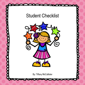 Preview of Student Checklist