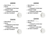 Student Checklist