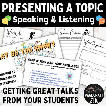 Preview of Student Choice Talk | Individual Presentation | Oracy | Speaking and Listening