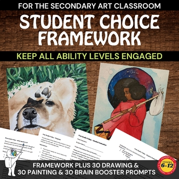 Preview of Student Choice framework for High School Visual Arts - TAB Art Projects