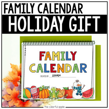 Preview of Christmas Craft - Parent Gift - 2024 Calendar Template