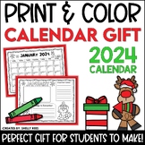 Student Christmas Gifts to Parents | Print & Color 2024 Ca