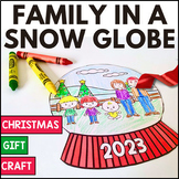 Student Christmas Gifts to Parents - Family in a Snow Glob