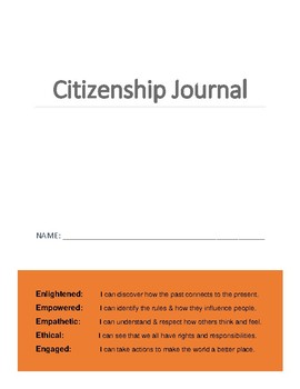 Preview of Student Citizenship Journal (Teacher Resource not included)