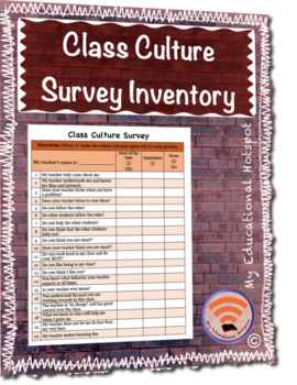 Preview of Student & Class Culture Survey Inventory