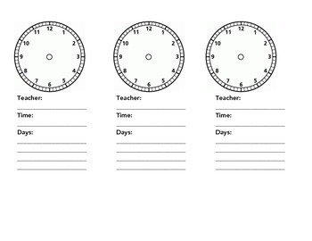 Preview of Student Clock Reminder for special services