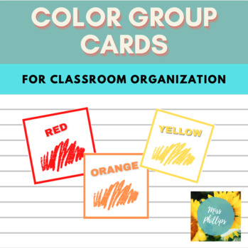 Preview of Color Group Cards