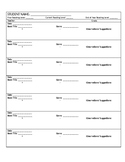 Student Conference Sheet for Guided Reading