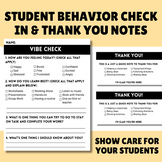 Student Connection Cards: Vibe Checks & Gratitude Thank Yo