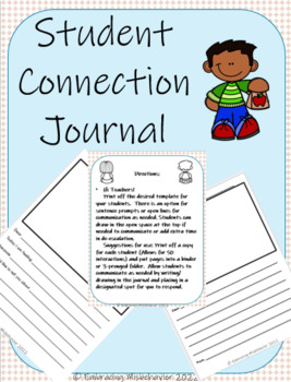 Preview of Student Connection Reflection Journal - Quiet Communication