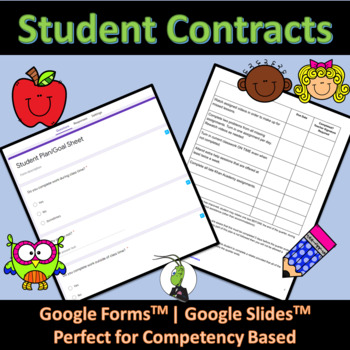 Preview of Student Contract for Reassessing Competency Recovery Google Slides