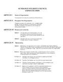 Student Council Constitution