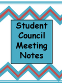 Student Council Meeting Notes Template