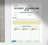 Student Counseling File Cover Letter