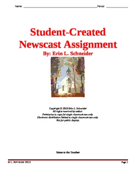student newscast assignment