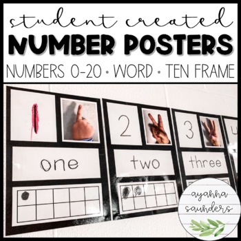 Preview of Student Created Number Posters