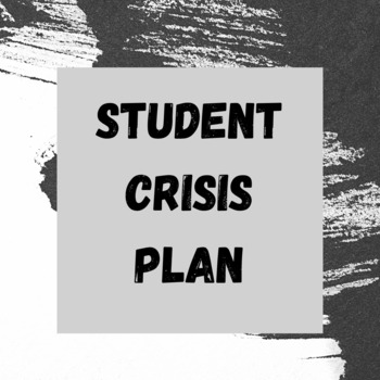 Preview of Student Crisis Plan for Social Workers