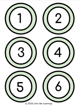 Student Cubby Numbers 1-30 (pastel colors) by Let's Get Learning