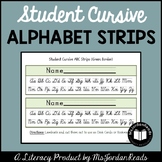 Student Cursive Alphabet Strips