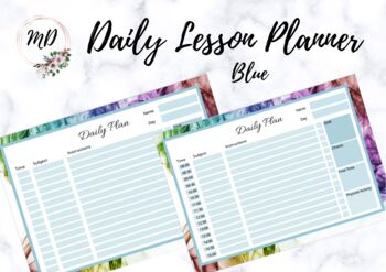 Preview of Student Daily Lesson Planner | Distance Education Plan | Home School Plan