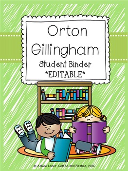 Preview of Student Daily Orton Gillingham Practice Binders