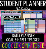 Student Daily Planner & Monthly Goals - Gilded Gold Theme 