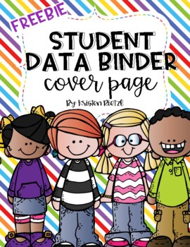 Preview of Student Data Binder Cover page