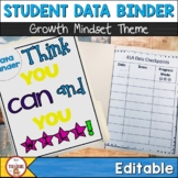 Student Data Binder | Growth Mindset Theme