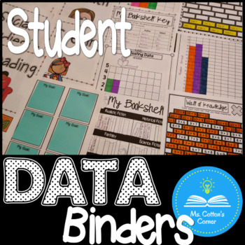 Preview of Student Data Binder  - SMART Goals, Conference Forms, Reading log and more